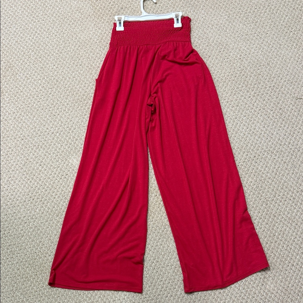 Zenana Outfitters Red Wide-Leg Pants